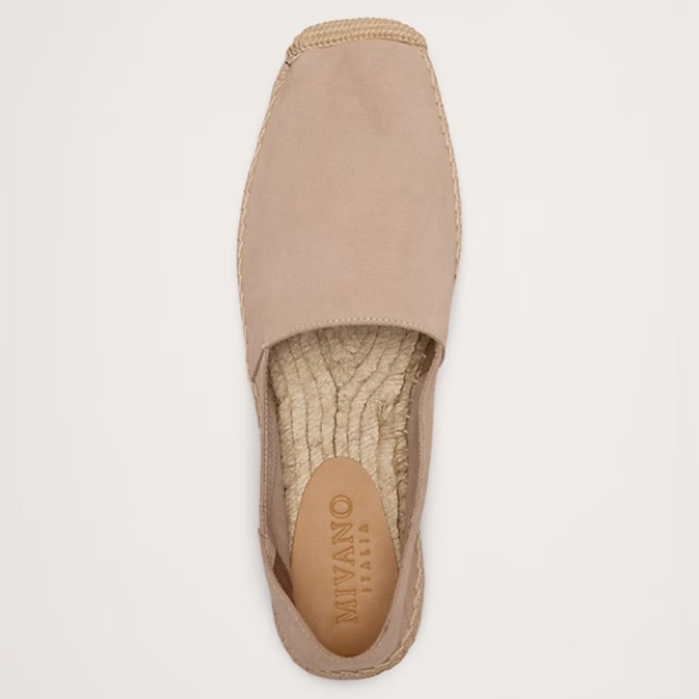 NEW IN BOX Mivano Ivory Suede Espadrille